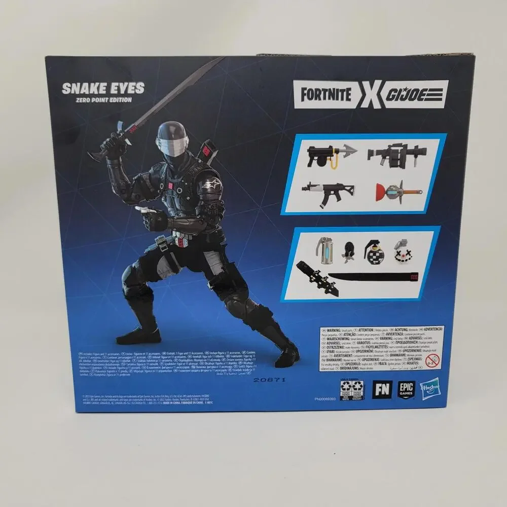 Hasbro GI Joe x Fortnite Snake Eyes Zero Point Edition Action Figure NIB Sealed‎ - Picture 3 of 6